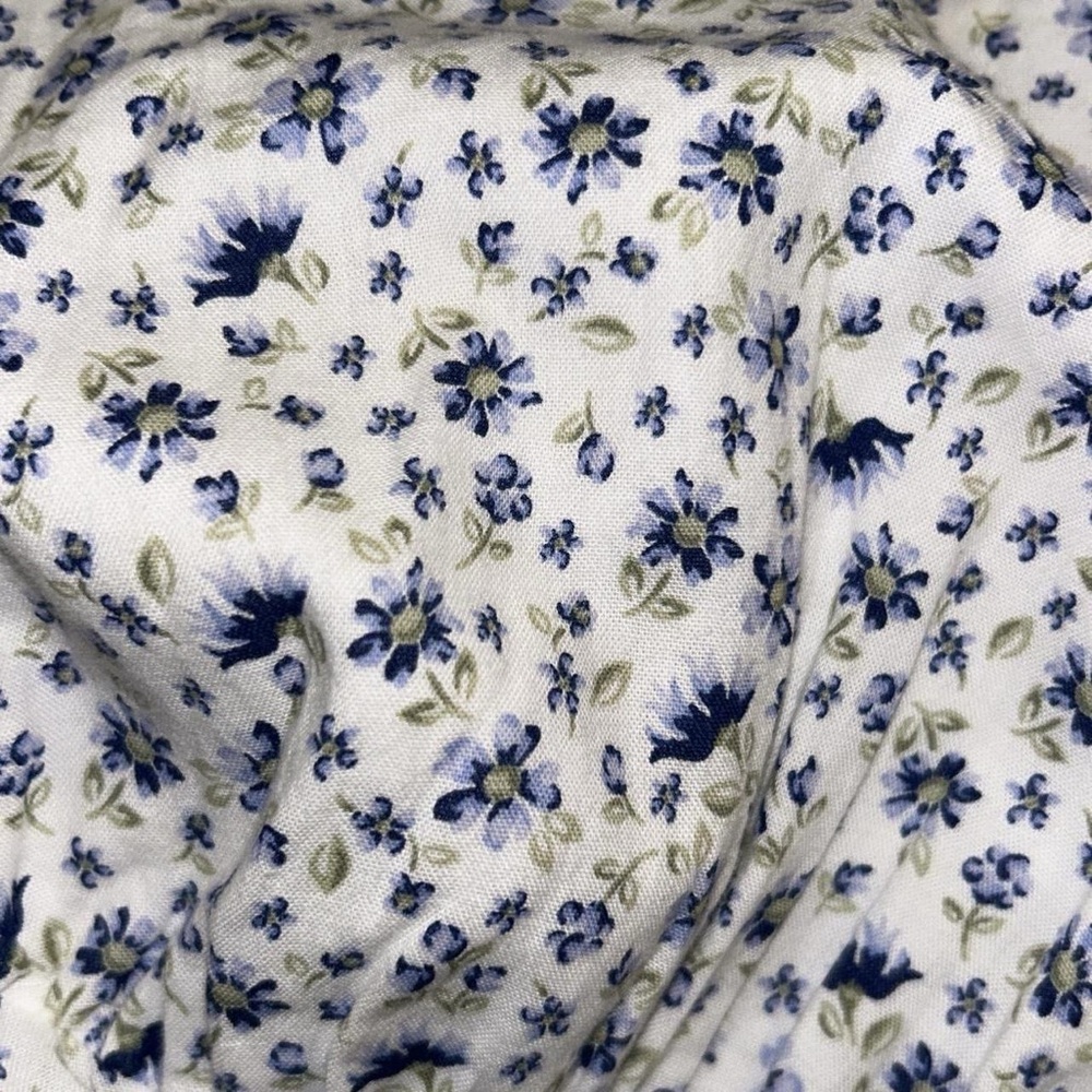 Floral Blue and White Women's Dress - Picture 2 of 2